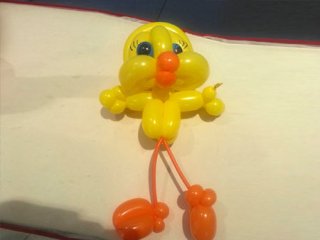 魔术气球小黄鸭造型