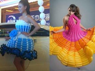 魔术气球裙子造型