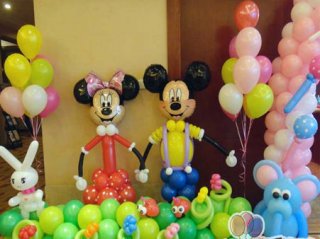 成都宝宝周岁生日气球布置-米奇主题